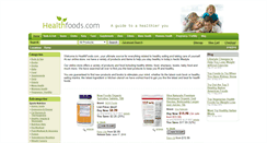 Desktop Screenshot of healthfoods.com